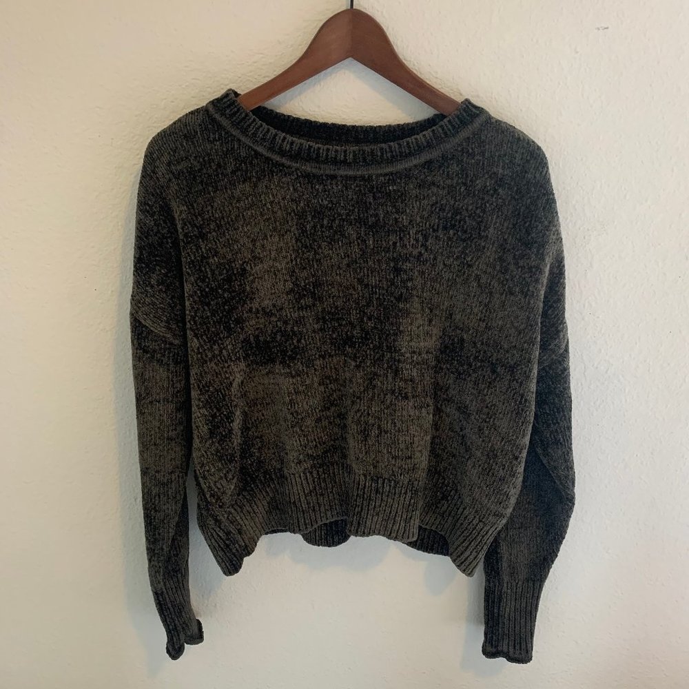 Chenille Green Sweater